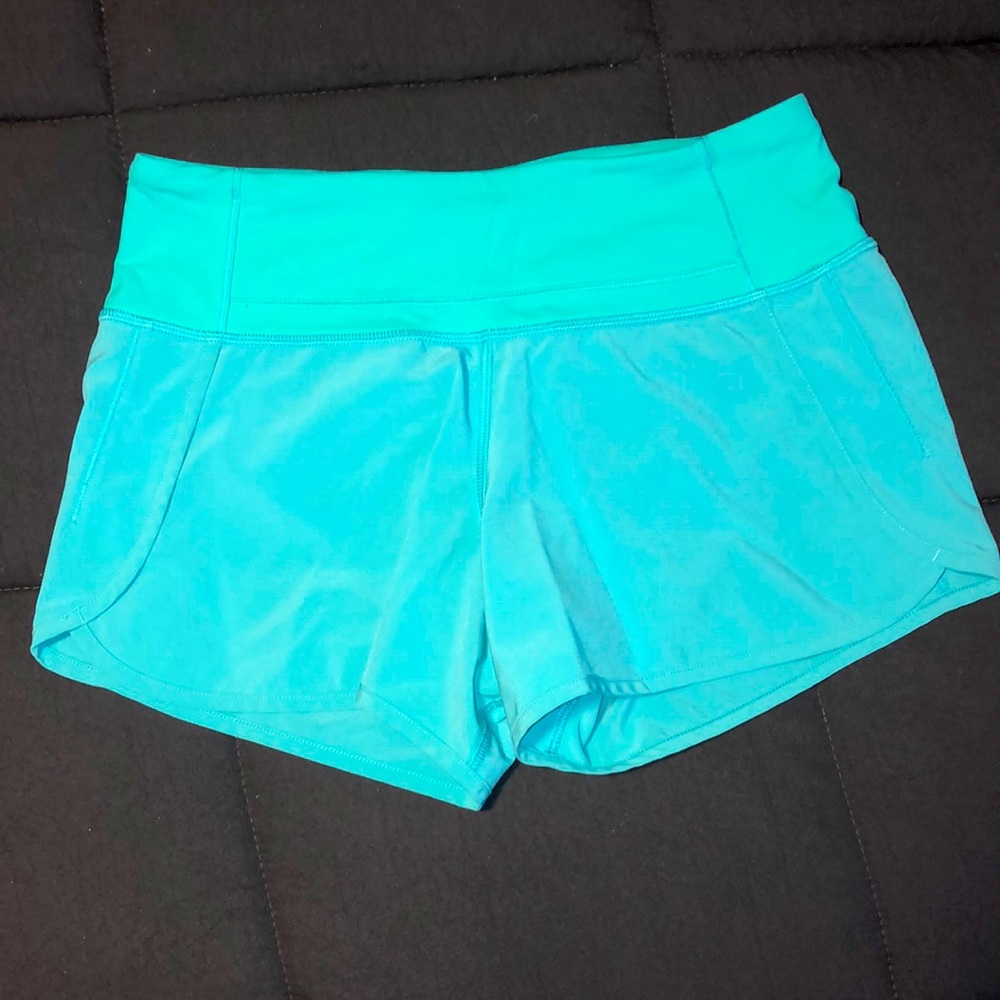 Lululemon teal shorts